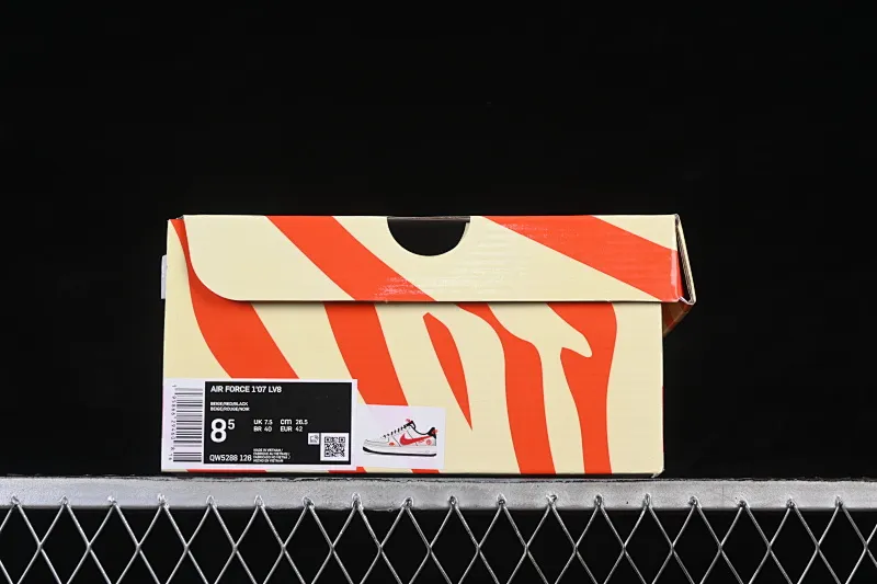 All categories Nk Air Force 1 Air Force series Nk Air Force 1 Low Air Force low top Nike Air Force 1'07 Low Year of the Horse limited white and red horse hair Air Force 1 low top casual sneakers QW5288-126